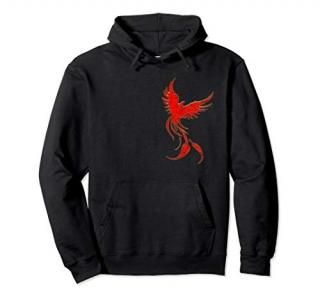 Phoenix Mythologie Fire Dance Juggling Flame Blazing Bird Pullover Hoodie