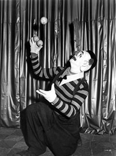 Emmett Kelly Performing Juggling in Clown Attire Photo Print 8 x 10