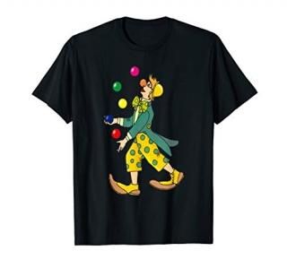 Funny Clown Juggling T-Shirt Juggler Balls Circus Comedy T-Shirt