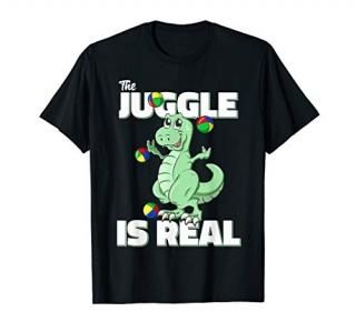 The Juggle is Real Juggling T-Rex Dinosaur T-Shirt