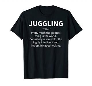 Juggling Funny Definition T-shirt Kid Teen Juggler Gift
