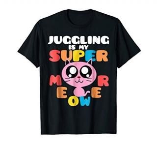 Cute Funny Cat Juggling Superpower T-Shirt