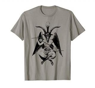 Baphomet Juggling Devil Sticks Satan Lucifer T-Shirt