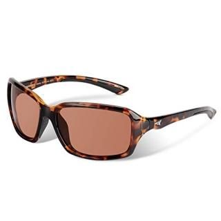 KastKing Alanta Sport Sunglasses for WomenGloss Demi Frame Copper Lens