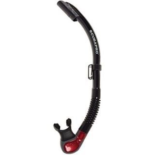 Scubapro Nexus Semi Dry Snorkel - Black/Metallic Red