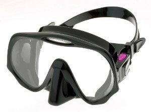 Atomic Aquatics Frameless Mask Black Skirt  Dive Pink & Fight Breast Cancer.