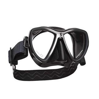 Scubapro Synergy Mini Mask w/Comfort Strap - Black/Silver - Black Skirt