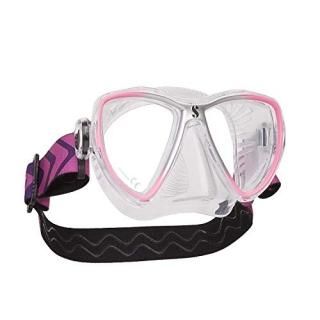 Scubapro Synergy Mini Mask w/Comfort Strap -Pink/Silver - Clear Skirt