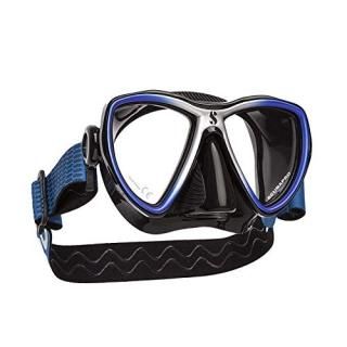 Scubapro Synergy Mini Mask w/Comfort Strap - Blue/Silver - Black Skirt