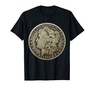 U.S. Silver Dollar Coin Collecting T-Shirt - Morgan Dollar T-Shirt