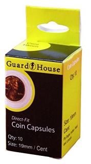 Guardhouse Cent 19mm Direct-Fit Coin Capsules - 10 Pack