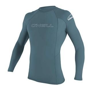 O'Neill Men's Basic Skins UPF 50+ Long Sleeve Rash Guard Dusty Blue XX-Large
