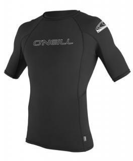 O'Neill Wetsuits Men's Basic Skins UPF 50+ Short Sleeve Rash Guard Black X-Large