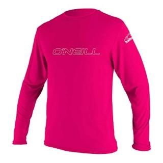 O'Neill Youth Basic Skins UPF 50+ Long Sleeve Sun Shirt Watermelon 14