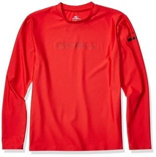 O'Neill Wetsuits Youth Basic Skins 50+ Long Sleeve Sun Shirt Red 4