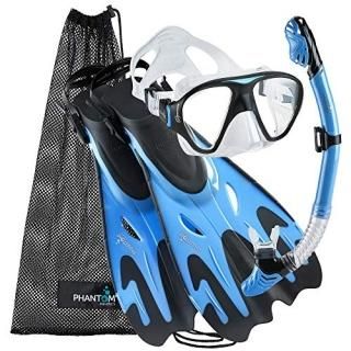 Phantom Aquatics Italian Collection Legendary Panoramic View Mask Fin Dry Snorke