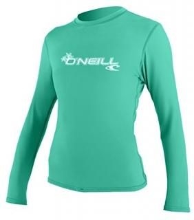 O'Neill Women's Basic Skins Upf 50+ Long Sleeve Sun Shirt Seaglass X-Large
