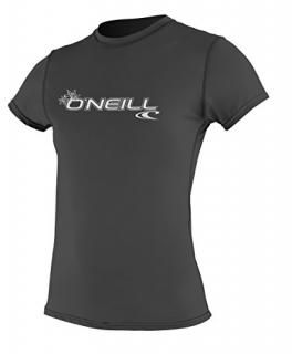 O'Neill Women's Basic Skins Upf 50+ Short Sleeve Sun Shirt Black Large