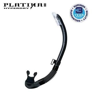 Tusa Platina Hyperdry II Snorkel - Black/Black Silicone