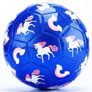 CubicFun Kids Soccer Ball Size 3 Glitter Effect with Pump Kids Outdoor Toys Todd