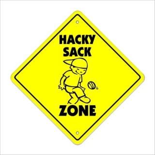 Hacky Sack Crossing Sign Zone Xing / 14 ȡ åå եåȥå 14 Tall X 1