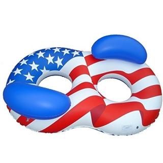 International Leisure Prod 90413 Swimline 65 In. Americana Conversation Lounger