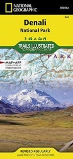 National Geographic Denali National Park & Preserve Alaska USA  Trails Illustrat
