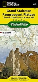 National Geographic Trails Illustrated Topographic Map Grand Staircase Paunsaugu