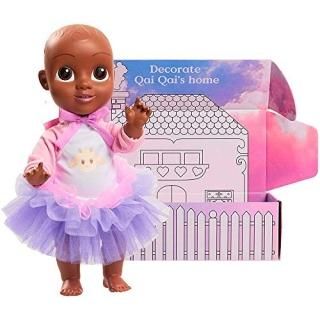 Qai Qai Doll by Serena Williams Doll for Baby Girls with Coloring House Box 14.5