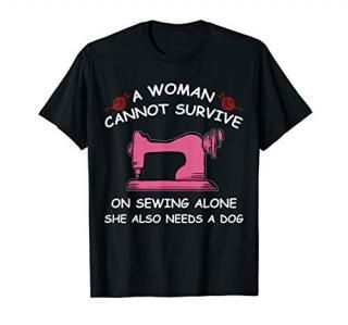 Sewing Machine T Shirt A Women Sewing T-Shirt