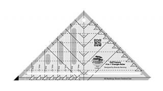 Creative Grids Half Square 4-in-1 Triangle Quilting Ruler by Creative Grids