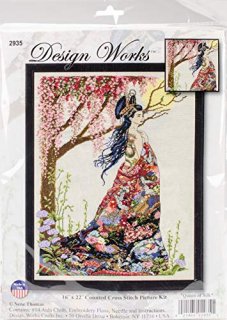 Design Works Counted Cross Stitch Kit 16X22-Queen of Silk 14 Count