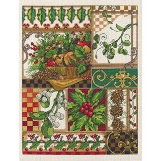 Winter Montage Counted Cross Stitch Kit-11X14 14 Count 