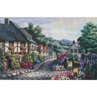 Gold Collection Memory Lane Counted Cross Stitch Kit-17X11 16 Count 