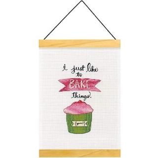 Dimensions I Just Like to Bake Things Counted Cross-Stitch Kit 14 Count White Ai