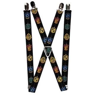 Buckle-Down mens Buckle-down - Harry Potter Suspenders Multicolor 3.5 x 2.5 US