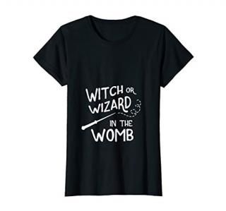 Womens Witch Or Wizard In The Womb - Pregnancy Mommy T-shirt T-Shirt