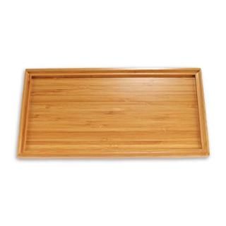 1 28cm x 14cm x 0.15cm - Organic Bamboo Tea Serving Tray - 28cm x 14cm x 0.15cm 