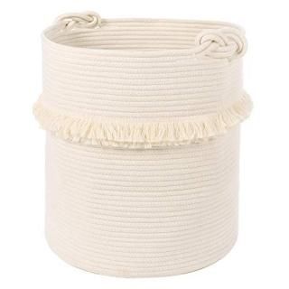 Extra Large Woven Storage Baskets  17'' x 16'' Cotton Rope Decorative Hamper for