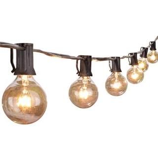 Outdoor String Light 50Feet G40 Globe Patio Lights with 52 Edison Glass Bulbs2 S