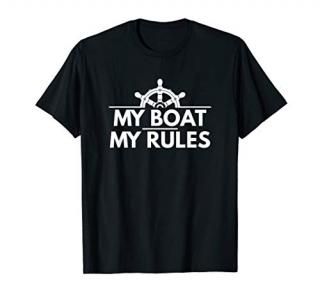 My Boat My Rules Funny Captain Gift T-Shirt