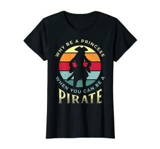 Womens Funny Pirate Freebooter Buccaneer Caribbean Adventure Shirt T-Shirt