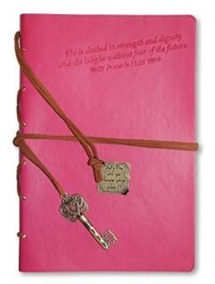 Divinity Boutique Journal with Pink Key Charm Proverbs 31 22876