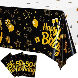3ԡ Happy 50th Birthday ơ֥륯 С ѡƥǥ졼 XL ֥åȥ Ĺץ饹åơ֥륫С 