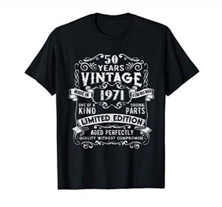 Vintage Made in 1971 50th Bday Gifts 50 Quarantine Birthday T-Shirt