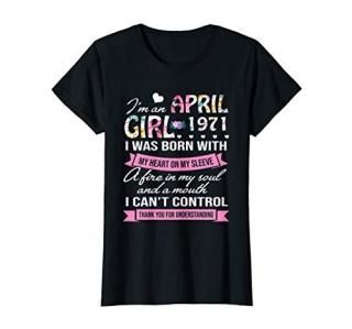 Awesome Since 1971 50th Birthday I'm A April Girl 1971 T-Shirt