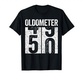 Oldometer 50 T-Shirt 50th Birthday Gift Shirt T-Shirt