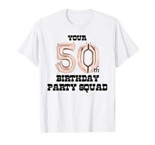 50th Birthday I Decorations Surprise Party Guest Outfit T-Shirt