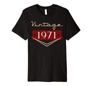 50th Birthday 50 Years Old 50th Vintage Retro 1971 Birthday Premium T-Shirt