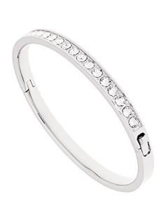 Ted Baker Clemara Swarovski Crystal Bangle Silver/Clear Crystal